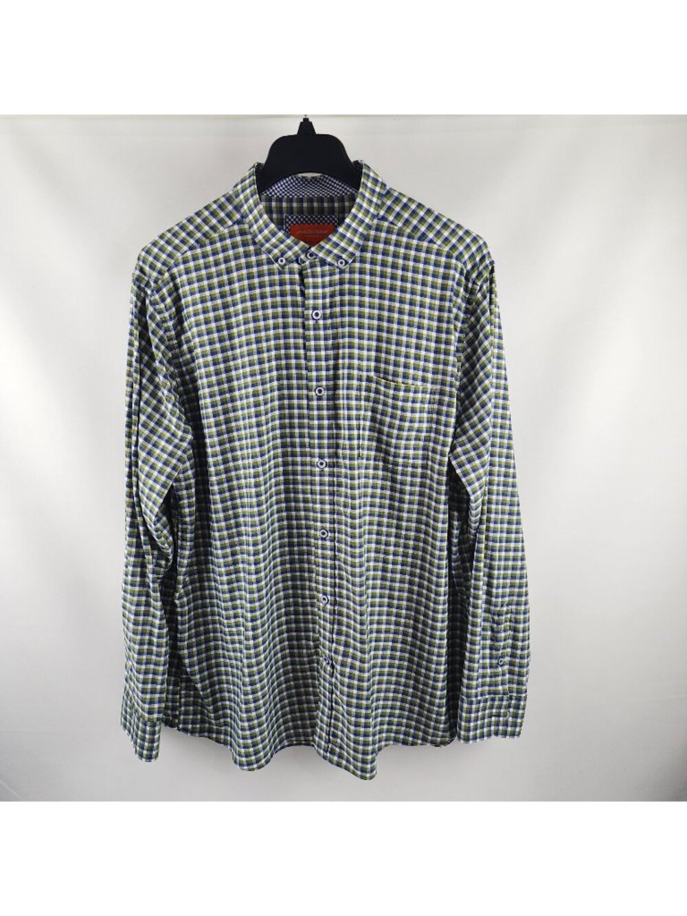 Johnston & Murphy Shirt Mens XXL Multi Check Performance L/S Button Up